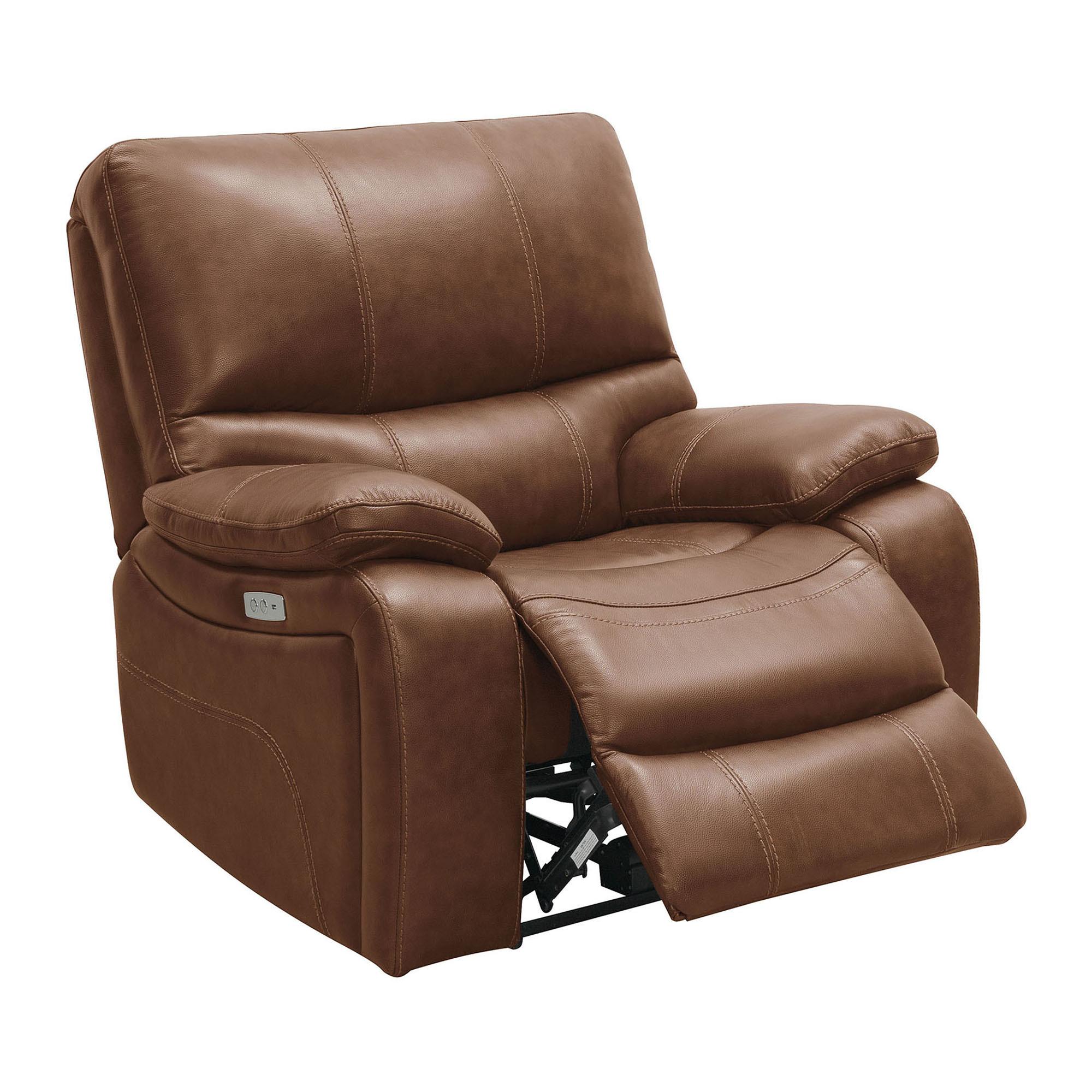 Rent to Own Abbyson Living Braymor Leather Pwr Recliner Camel at Aaron